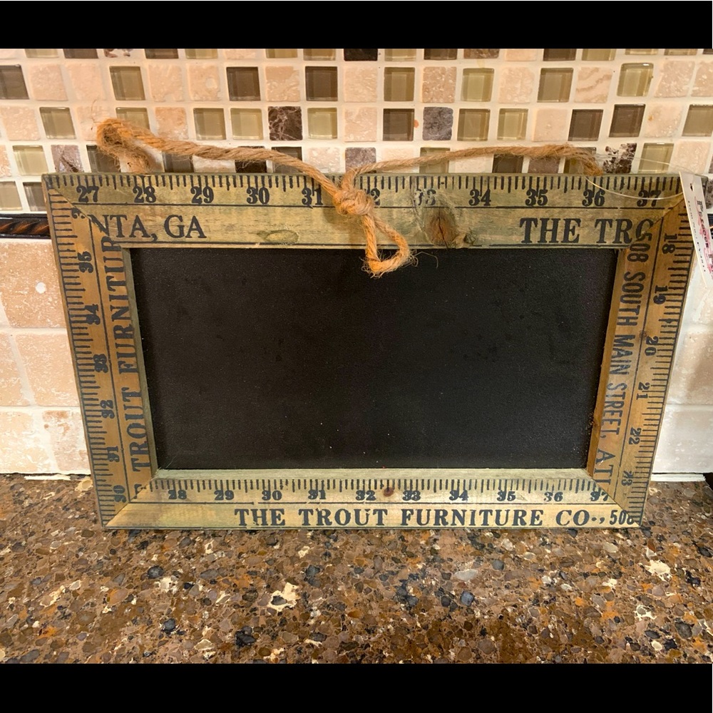 Rustic Chalkboard Ruler frames